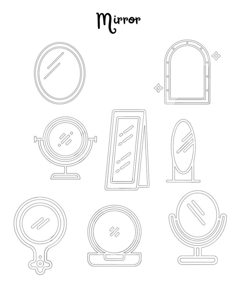 Mirror vector icon