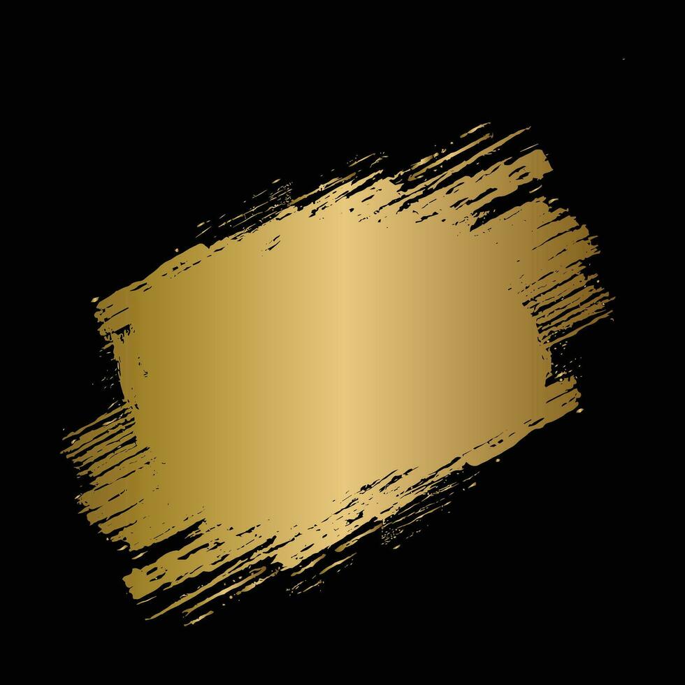 Gold Splash strokes set vector