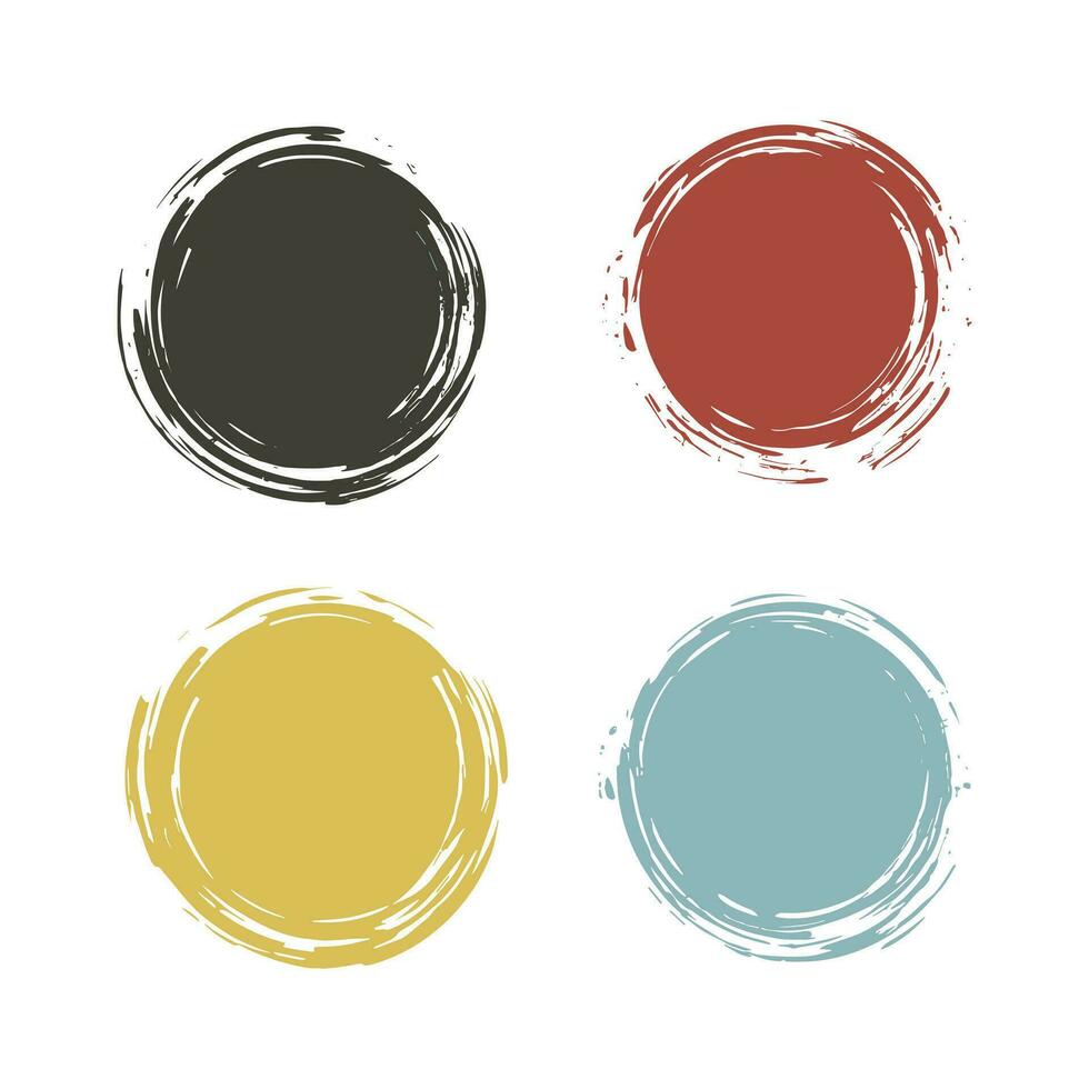 Colorful Splash strokes set vector