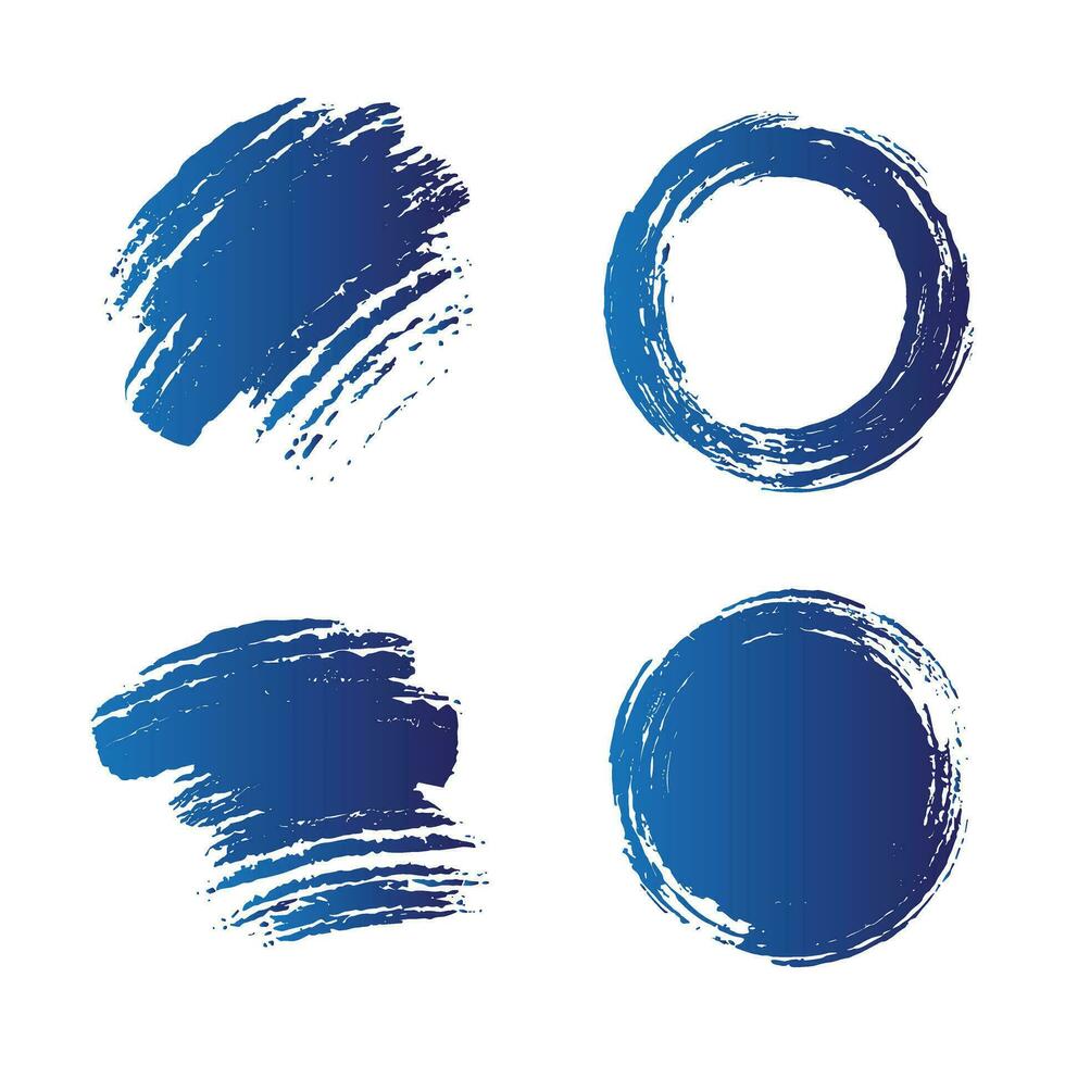 Splash strokes set vector