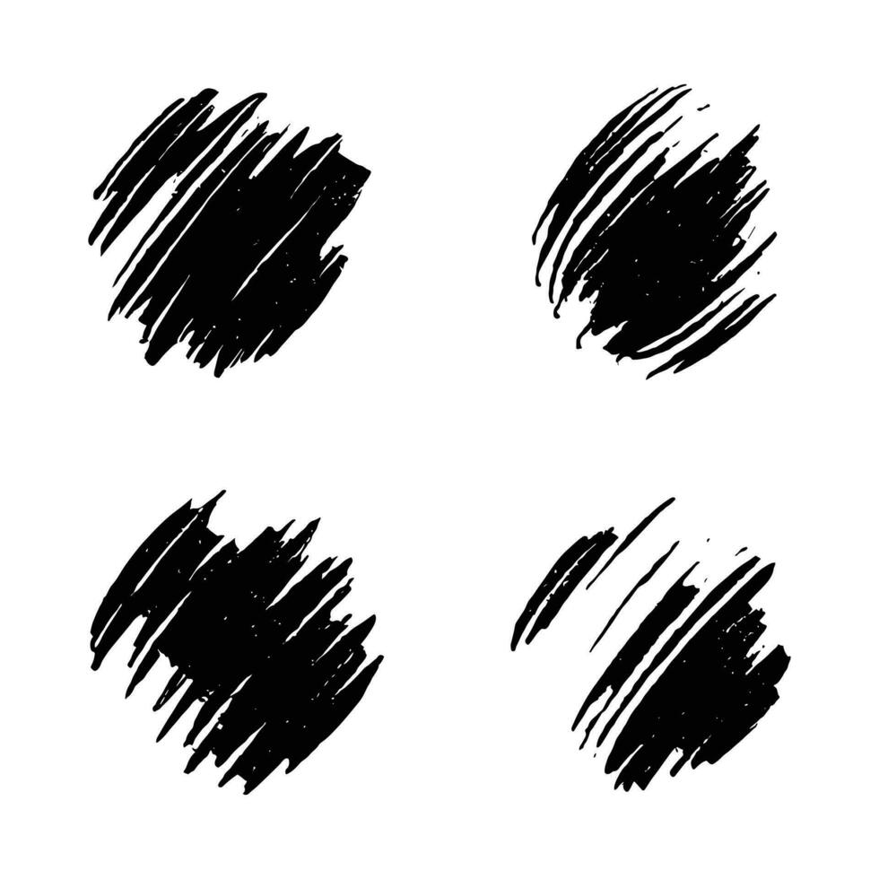 Splash strokes set vector