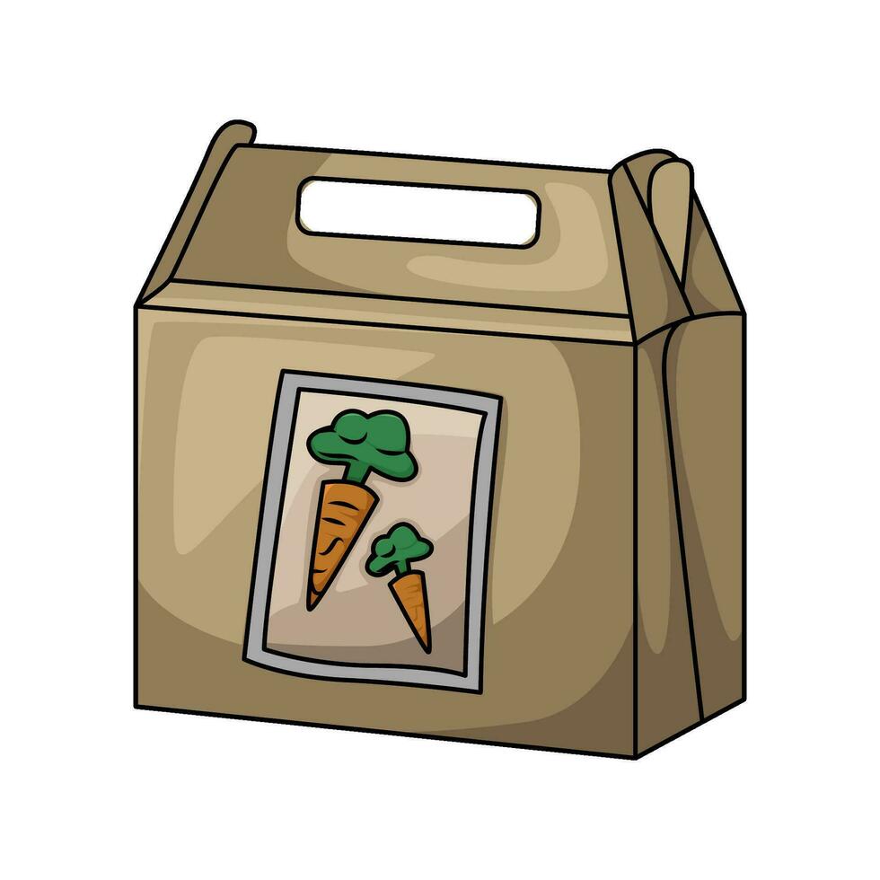 bolsa de papel compras ilustración vector