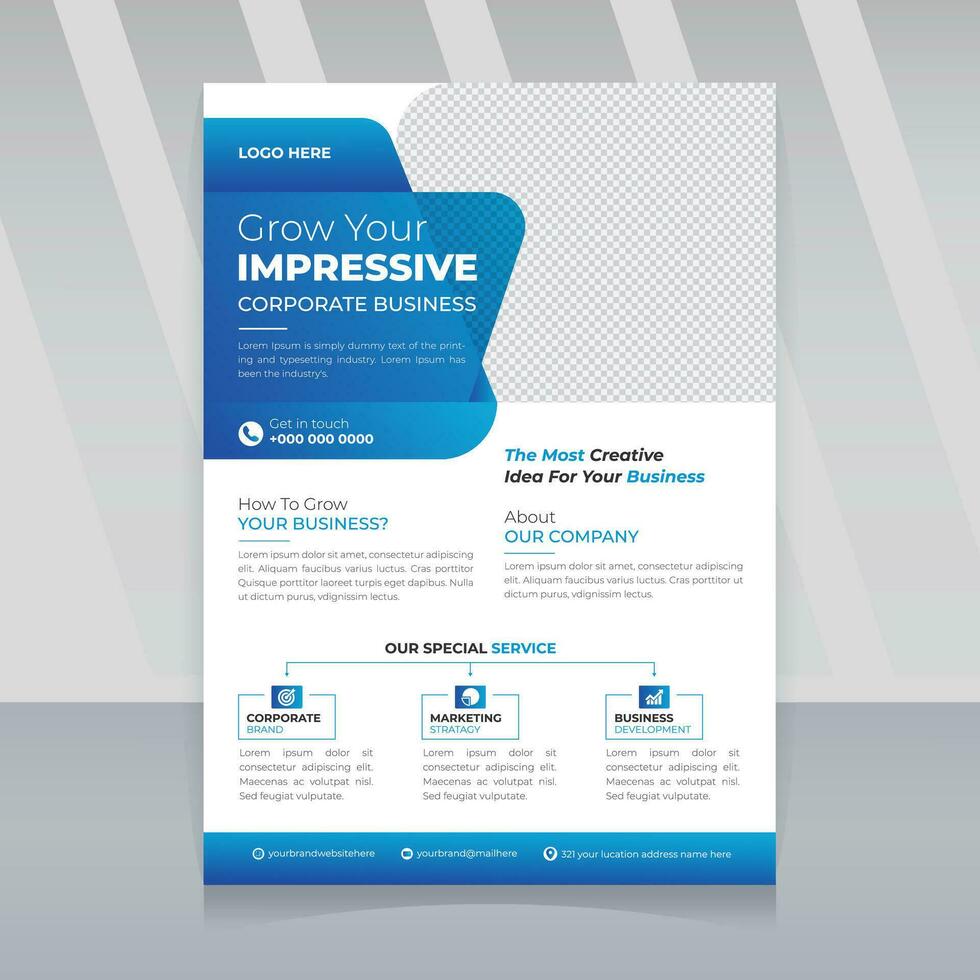 Corporate business flyer, abstract business flyer, modern  leaflet template, company flyer and editable Brochure design, cover, annual report, poster, flyer vector