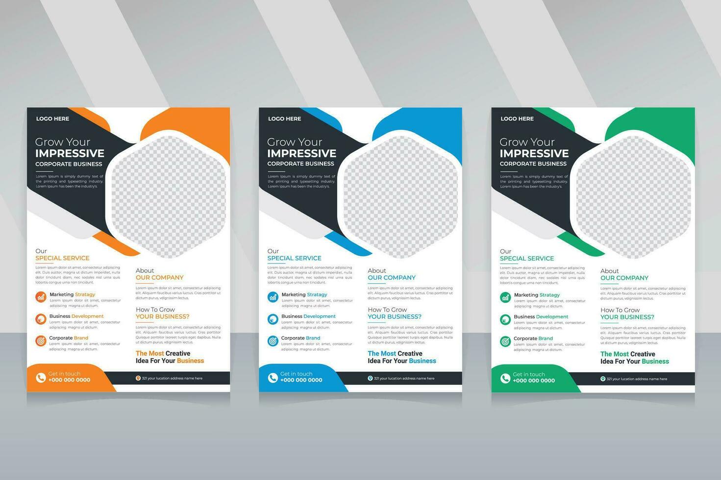 Corporate business flyer, abstract business flyer, modern  leaflet template, company flyer and editable Brochure design, cover, annual report, poster, flyer vector