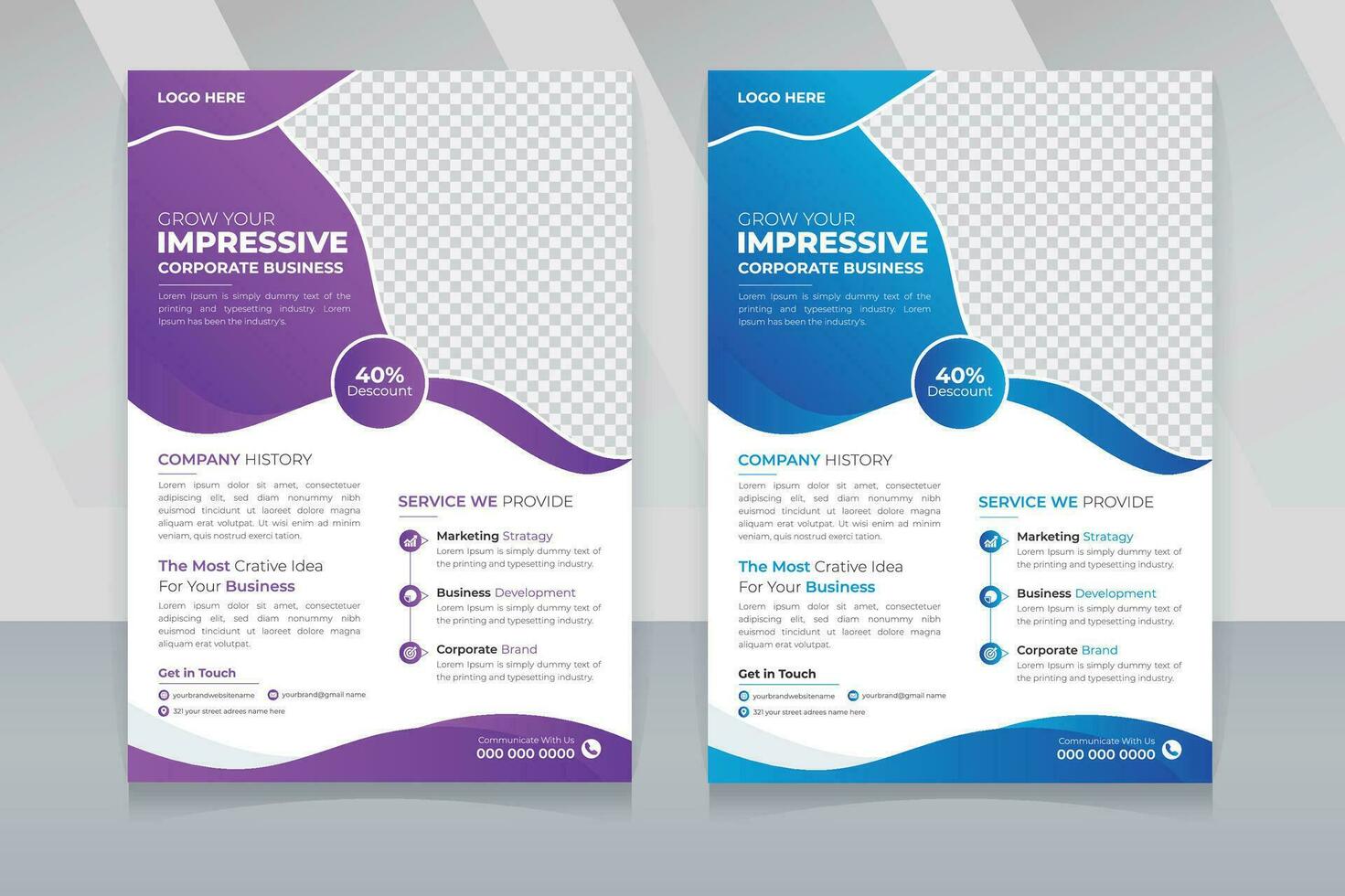 Corporate business flyer, abstract business flyer, modern  leaflet template, company flyer and editable Brochure design, cover, annual report, poster, flyer vector