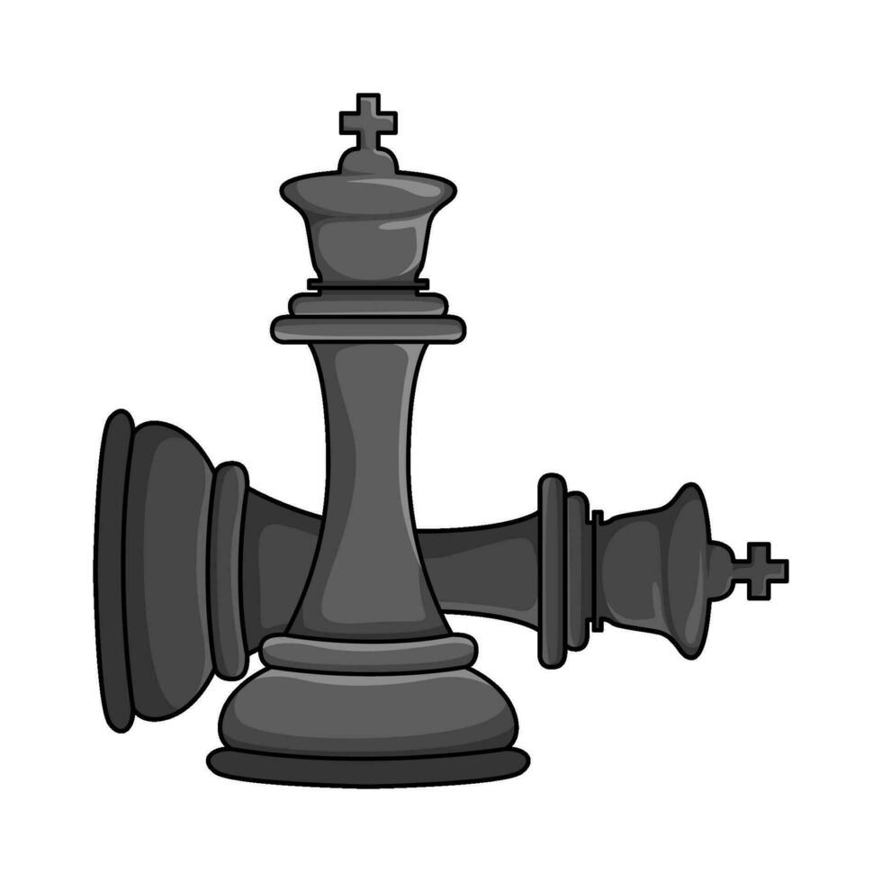 chess king illustration vector