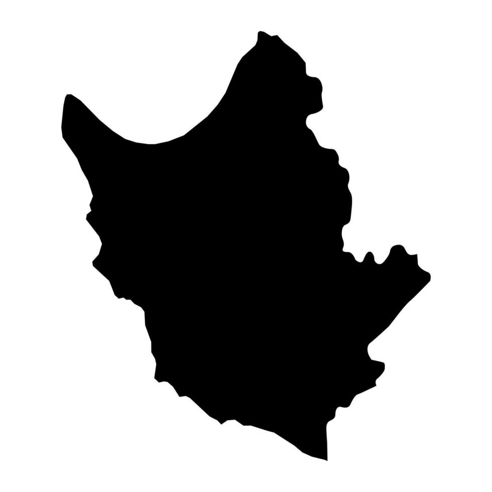 paphos distrito mapa, administrativo división de república de Chipre. vector ilustración.