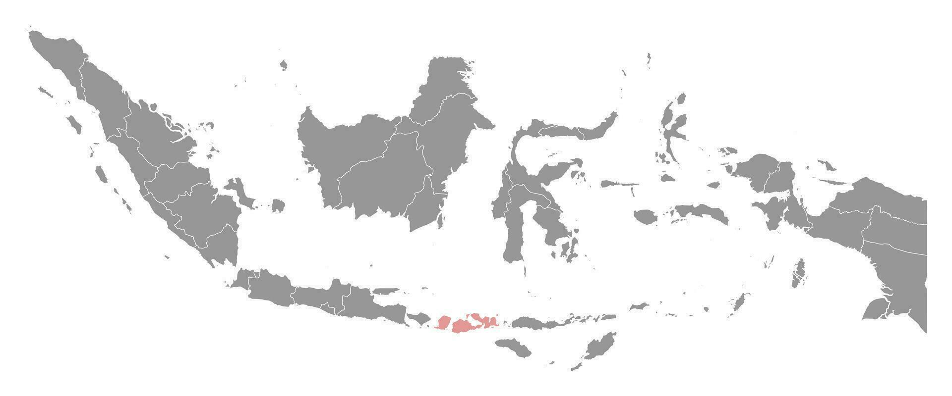 West Nusa Tenggara province map, administrative division of Indonesia. Vector illustration.