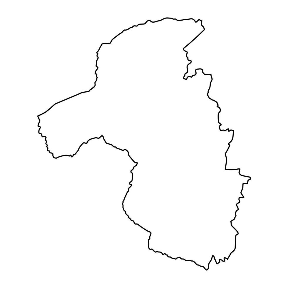 Mashonaland West province map, administrative division of Zimbabwe. Vector illustration.