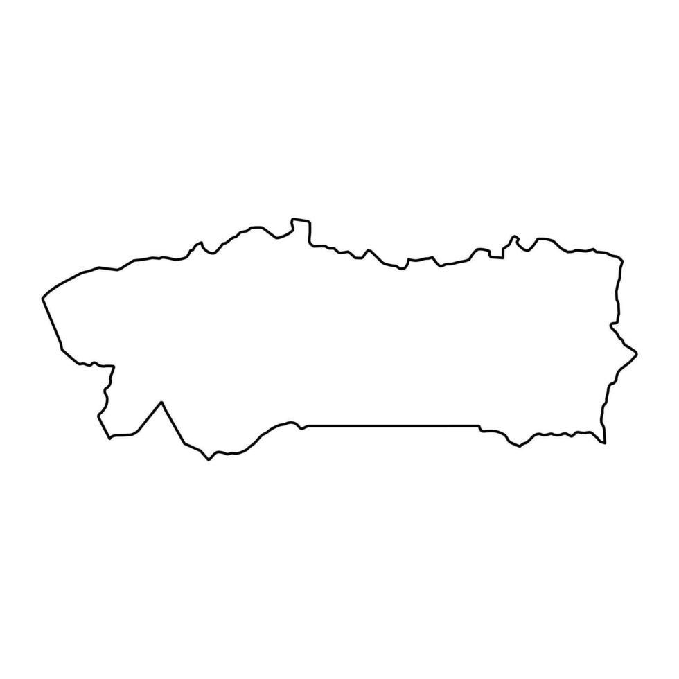 Oddar Meanchey province map, administrative division of Cambodia. Vector illustration.