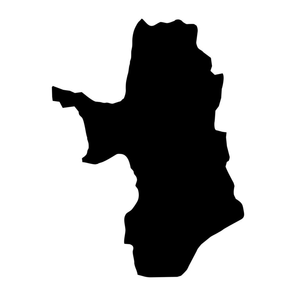 Takeo province map, administrative division of Cambodia. Vector illustration.