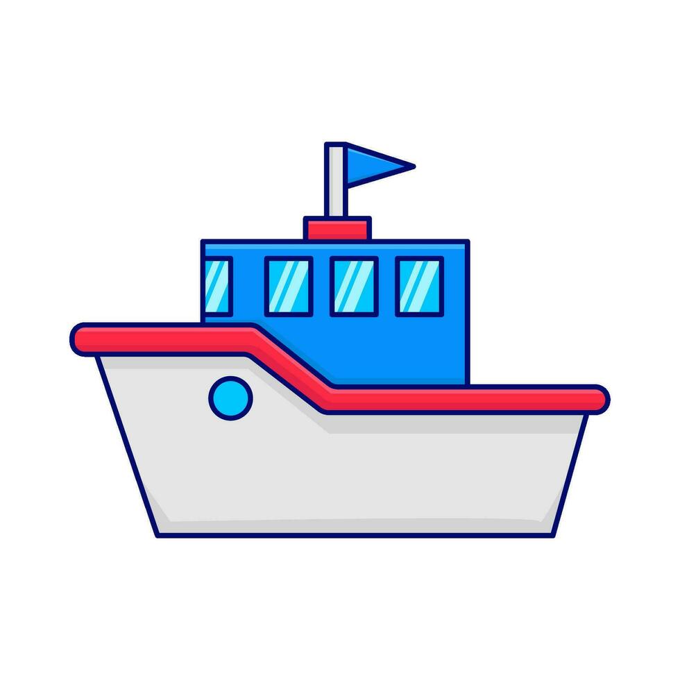 barco transporte Oceano ilustración vector