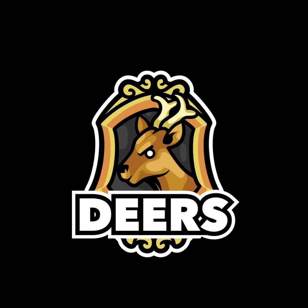 Deer mascot logo for sport vector