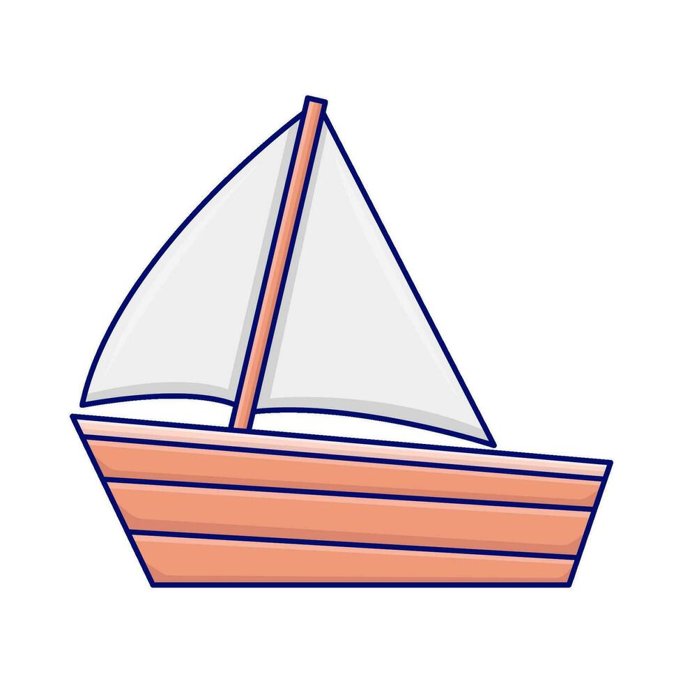 barco transporte Oceano ilustración vector