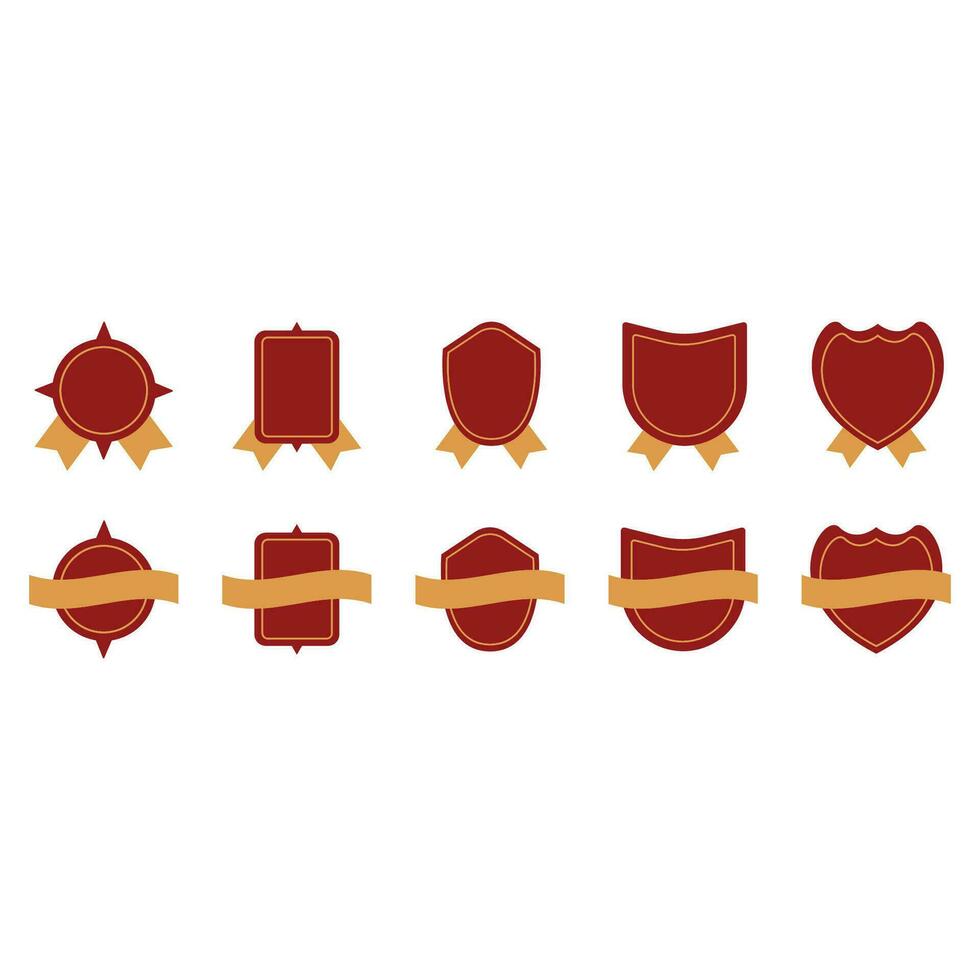badge red illustration vector