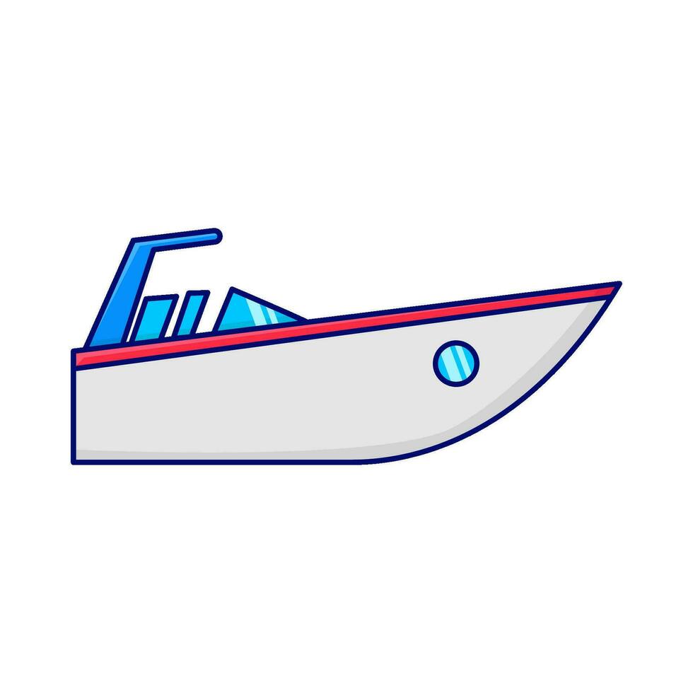 boat transportation ocean illustration vector