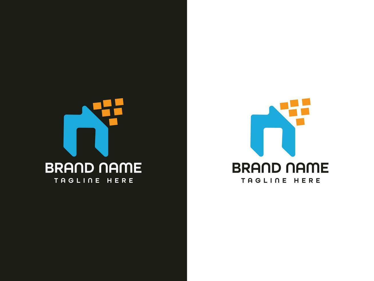 minimal letter logo design vector