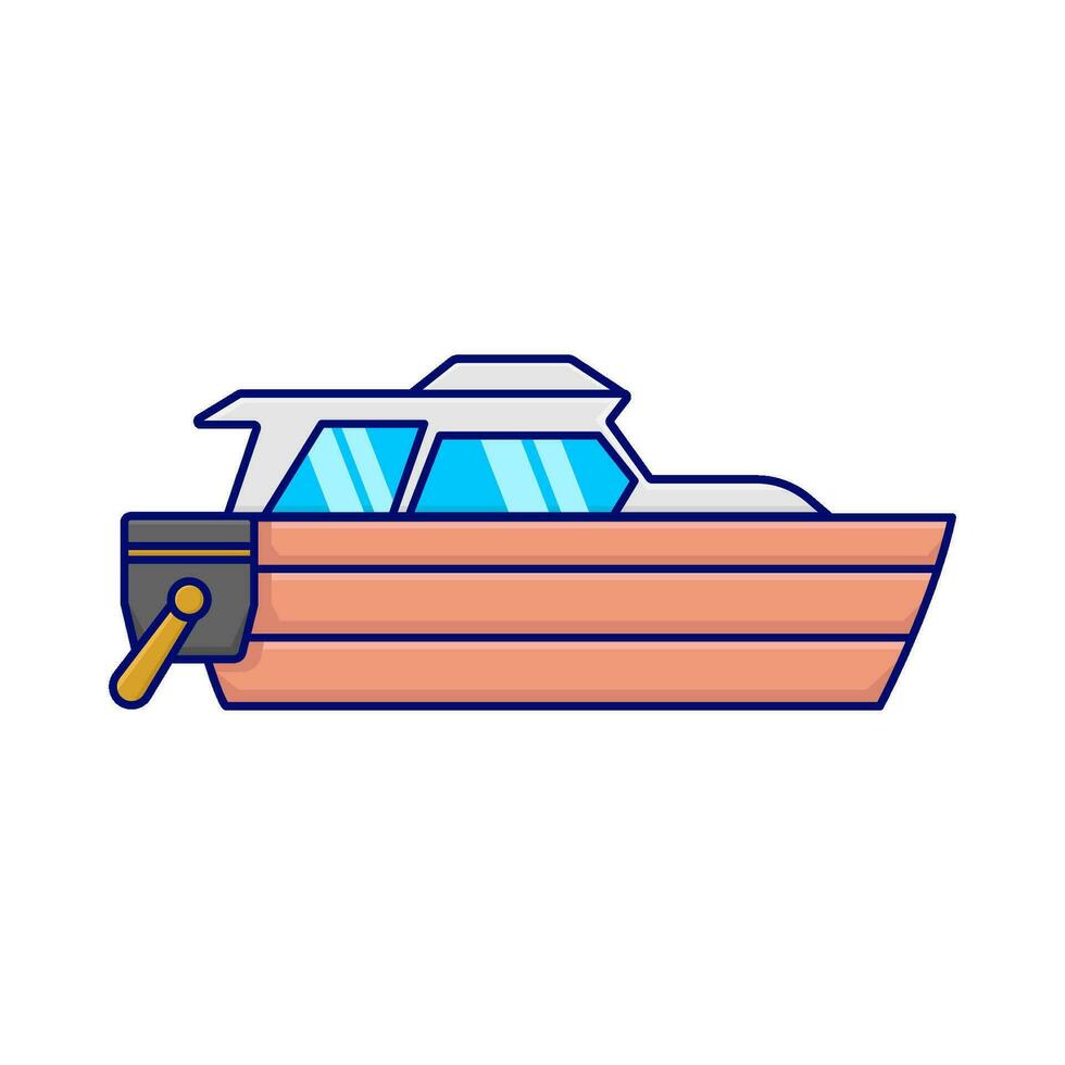 barco transporte Oceano ilustración vector