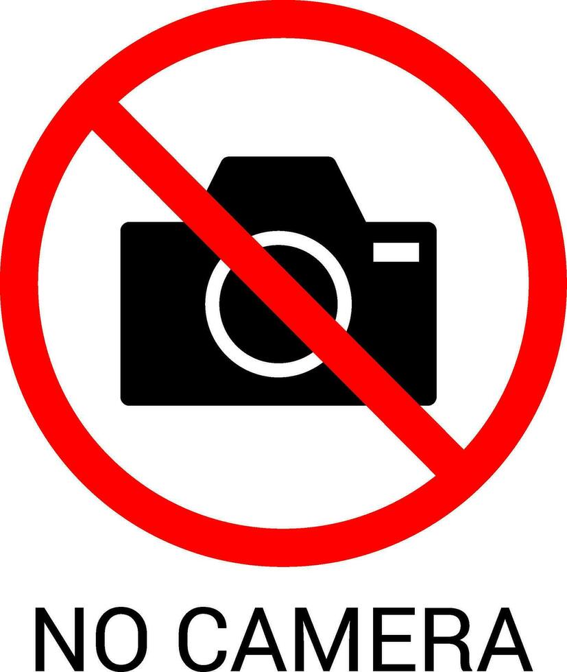 no camera . no photo vector