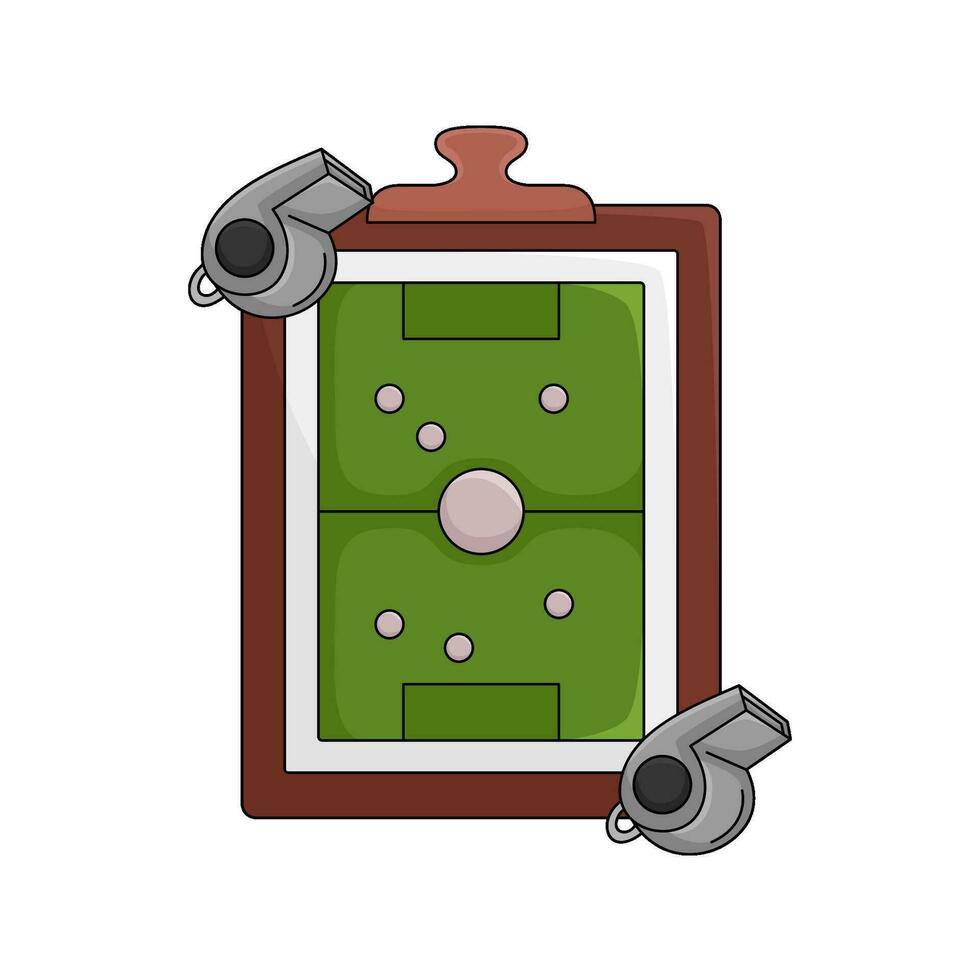field with whistle illustration vector