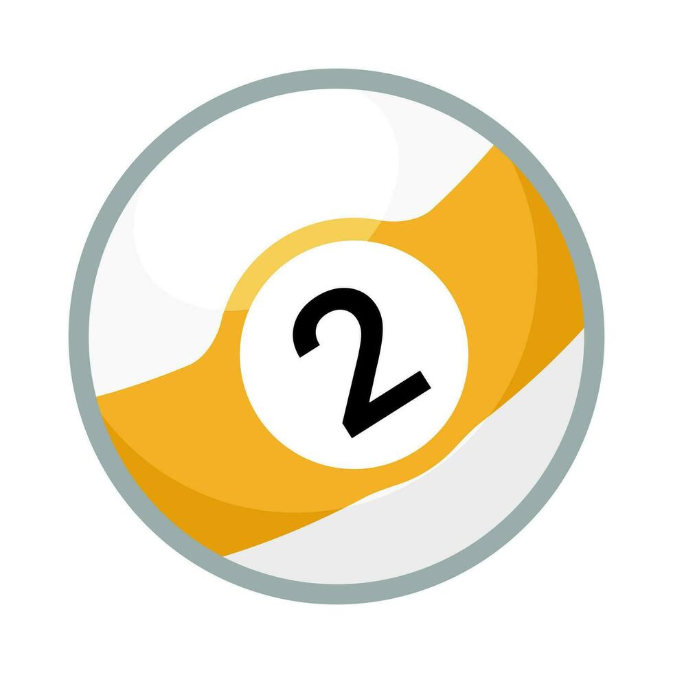 a billiard ball icon is shown on a white background vector