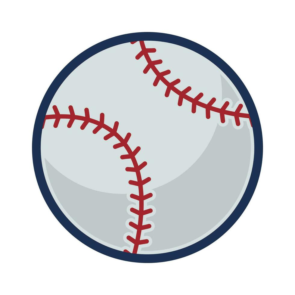a baseball icon is shown on a white background vector