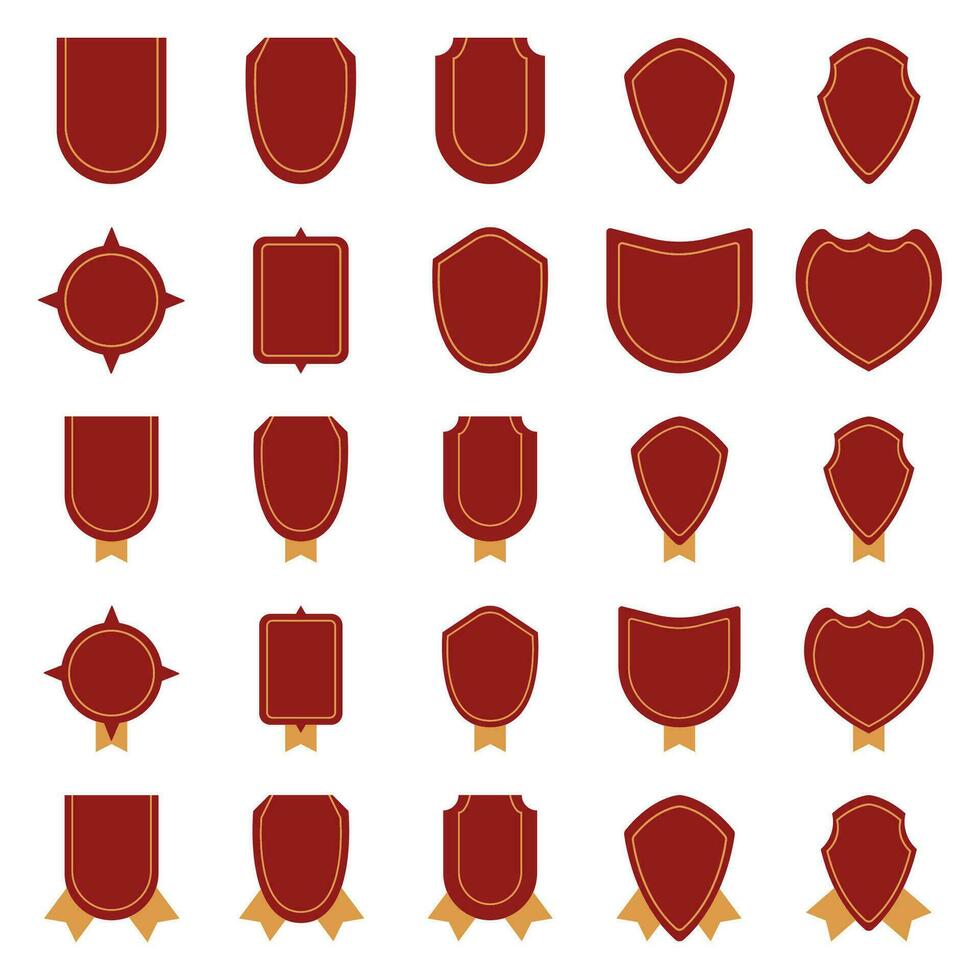badge red illustration vector