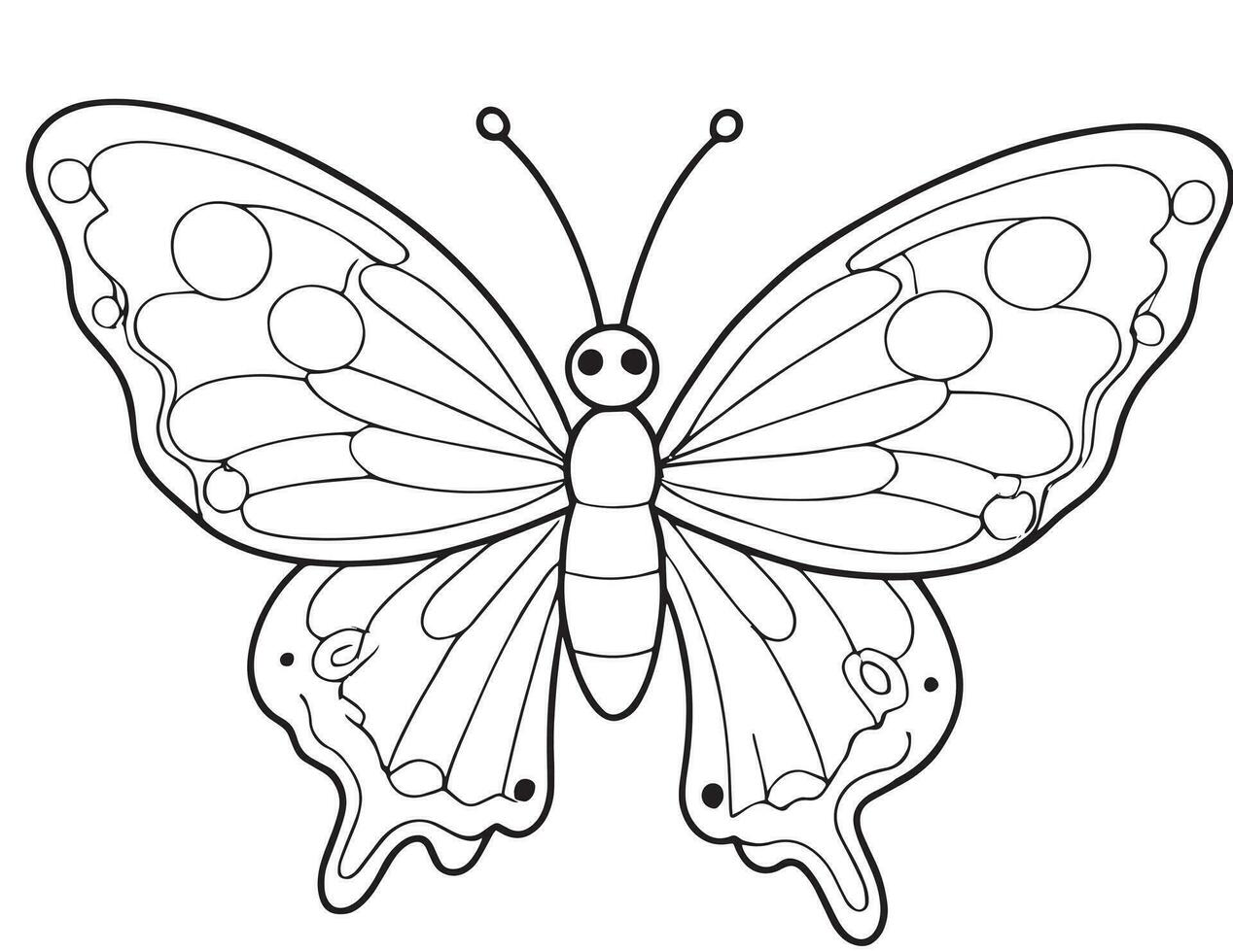 Cute and Beautiful Butterfly vector