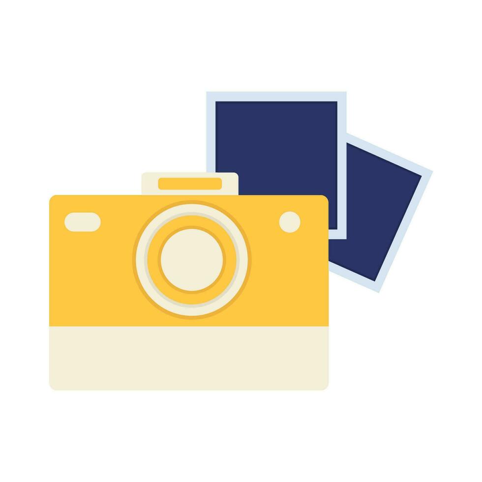 camera photography with photo illustration vector