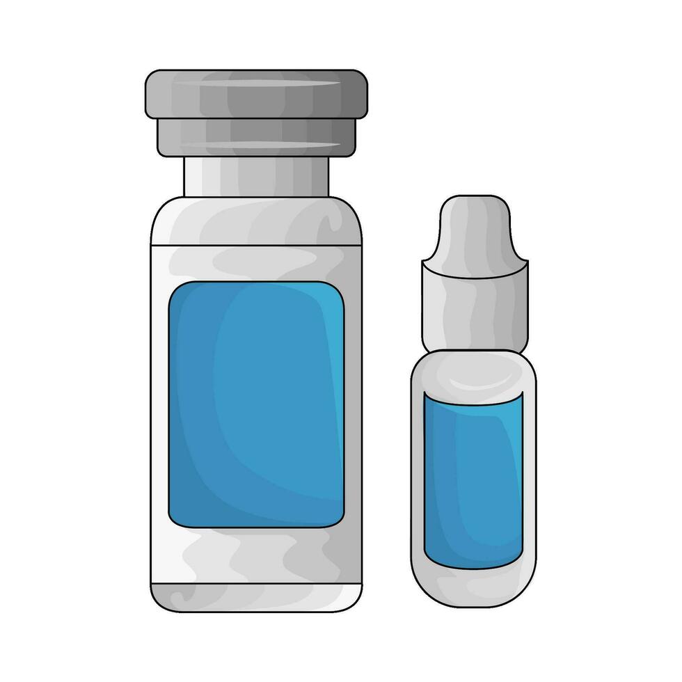 bottle drug illustration vector