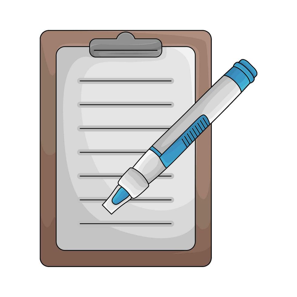 insulin pen with file  illustration vector