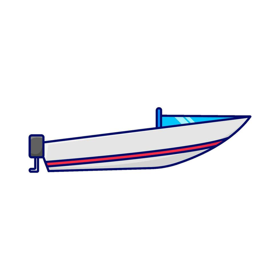 boat transportation ocean illustration vector