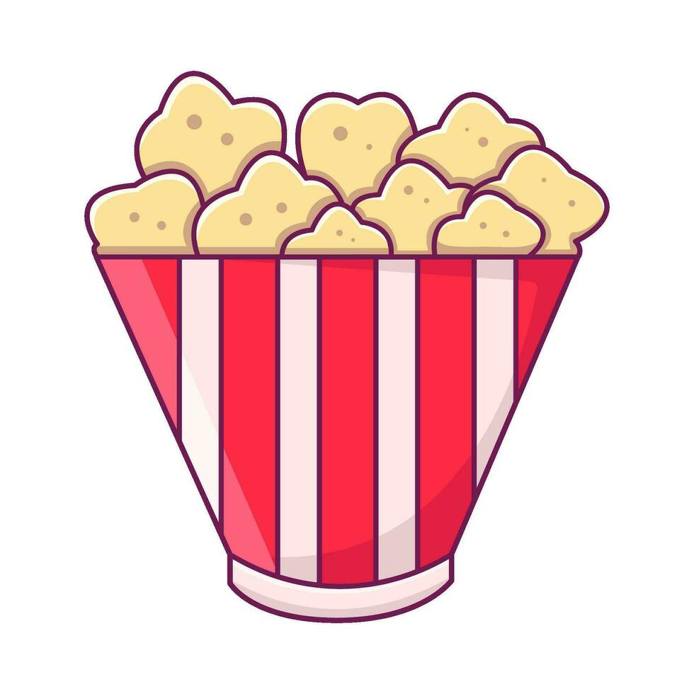 popcorn cinema illustration vector