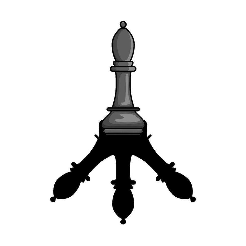 chess bishop illustration vector