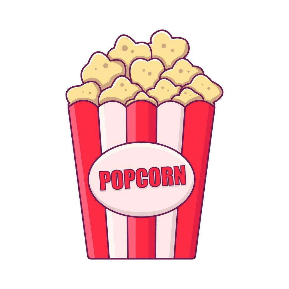 palomitas de maiz cine ilustración vector