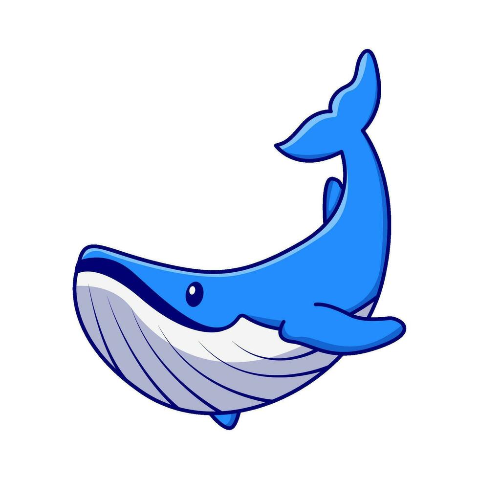 ballena pescado ilustración vector