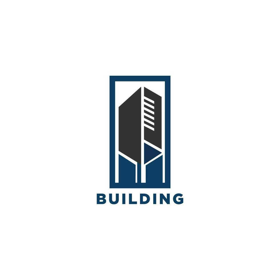 Technology City house Logo Symbol Template Design Vector, Emblem, Flat Design Concept. vector