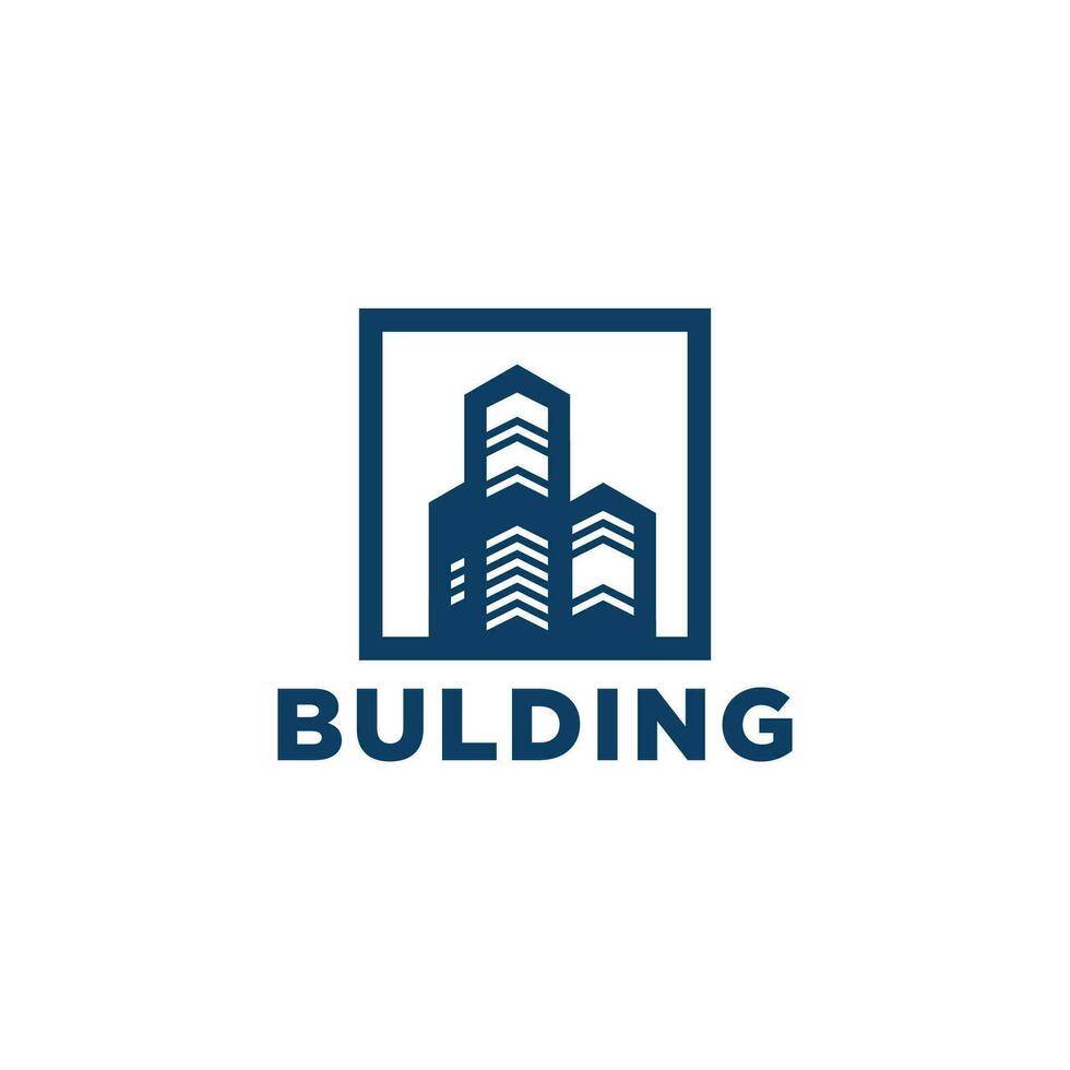Technology City house Logo Symbol Template Design Vector, Emblem, Flat Design Concept. vector