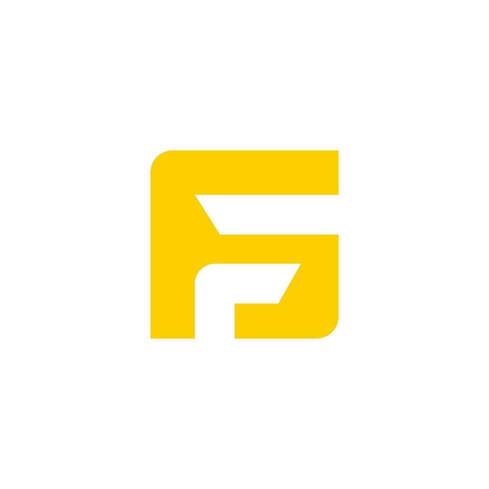 abstract letter F logo template vector