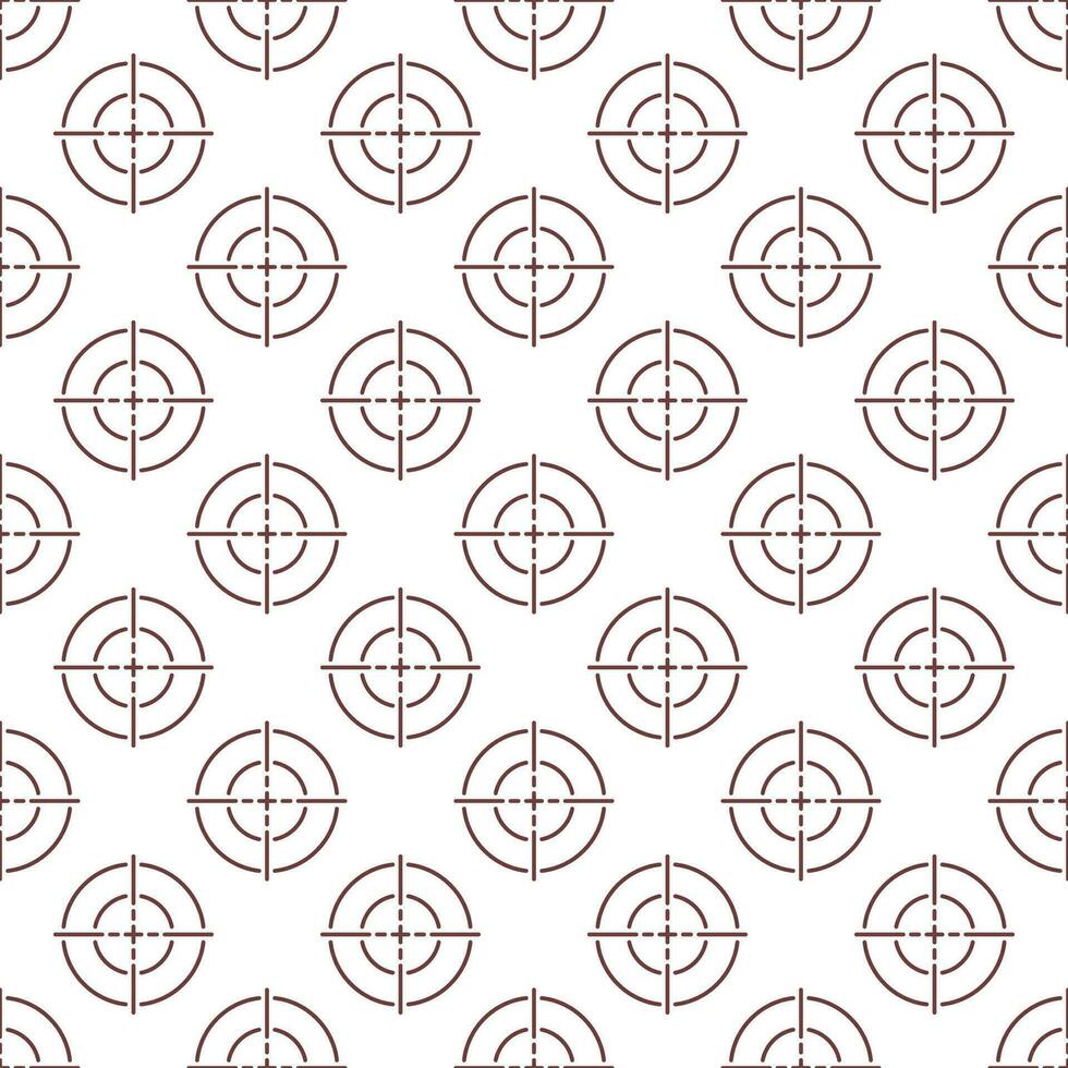 Crosshair vector concept outline seamless pattern or Target background