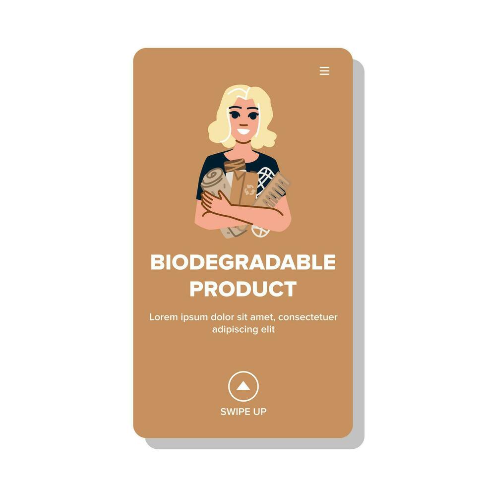 eco biodegradable producto vector