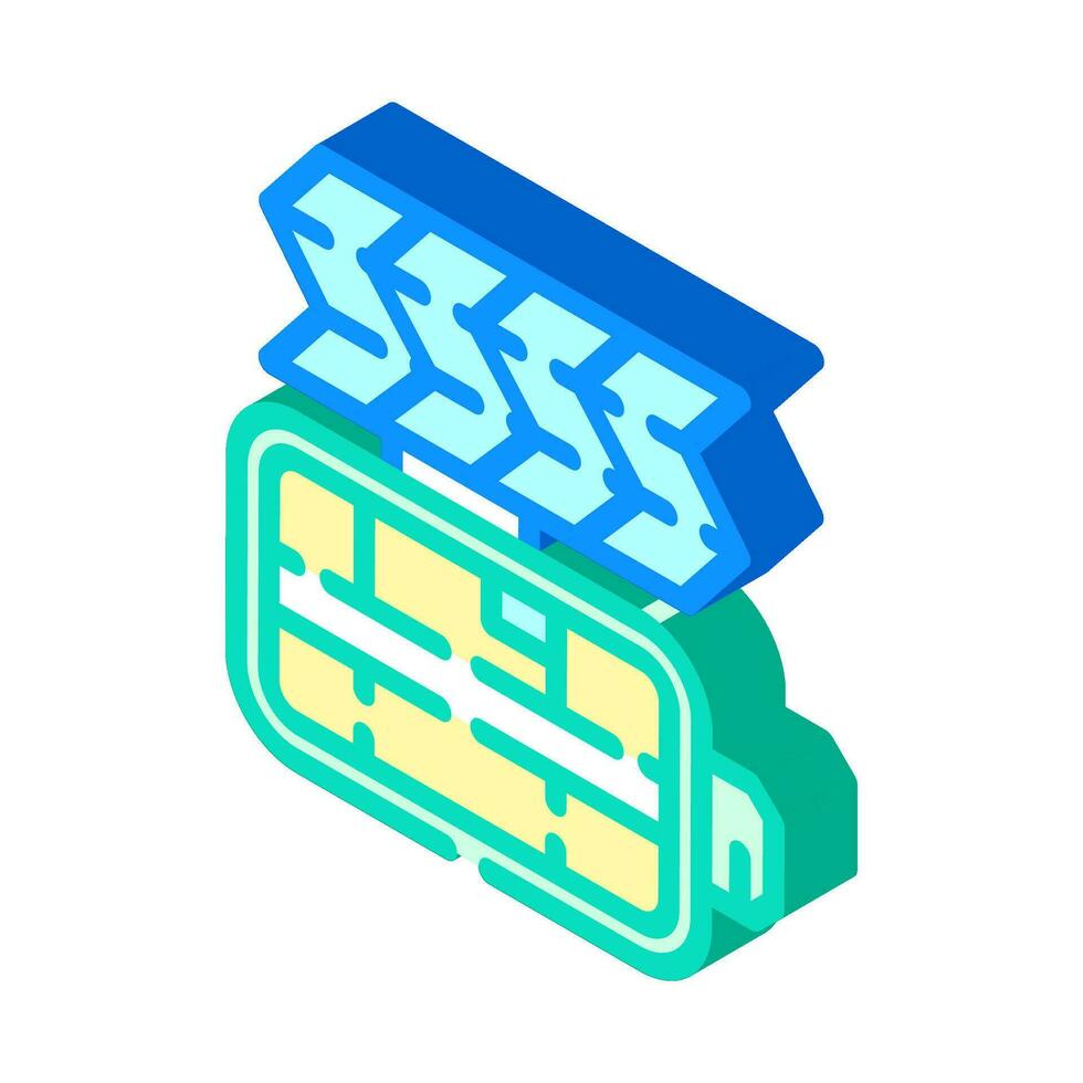 habitat space exploration isometric icon vector illustration