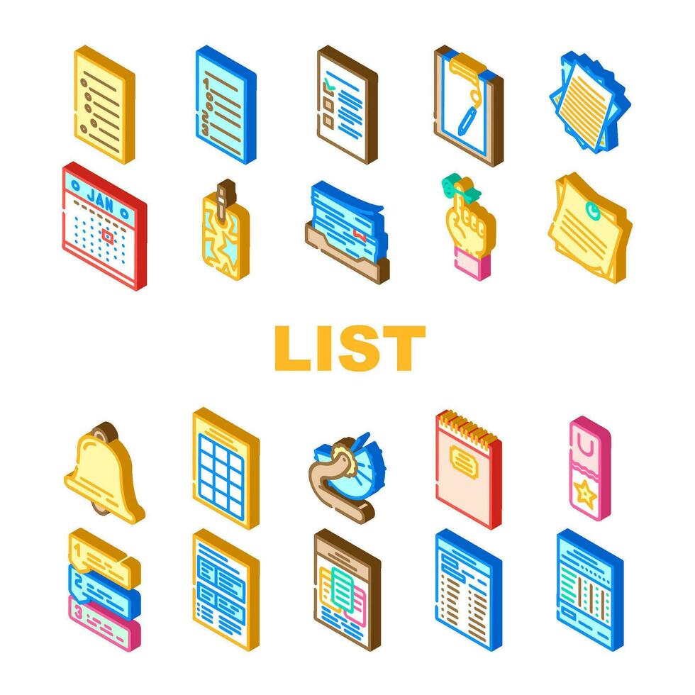 list checklist document check icons set vector