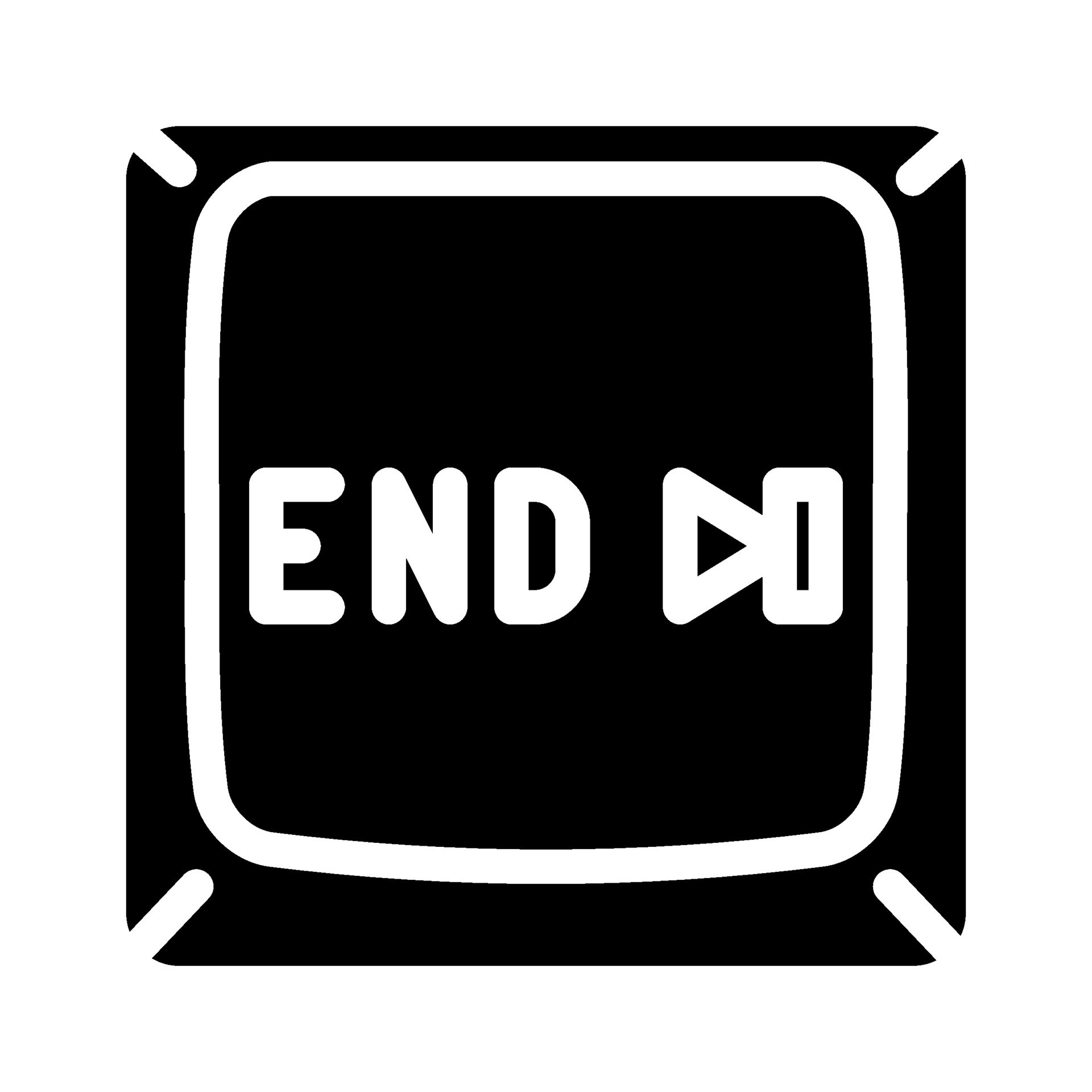 end button glyph icon vector illustration 35558821 Vector Art at Vecteezy