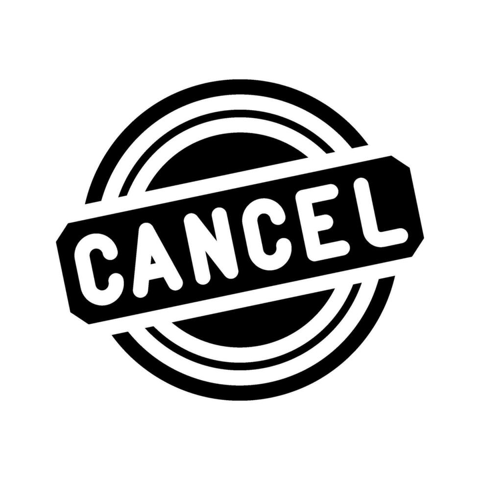 cancel close glyph icon vector illustration