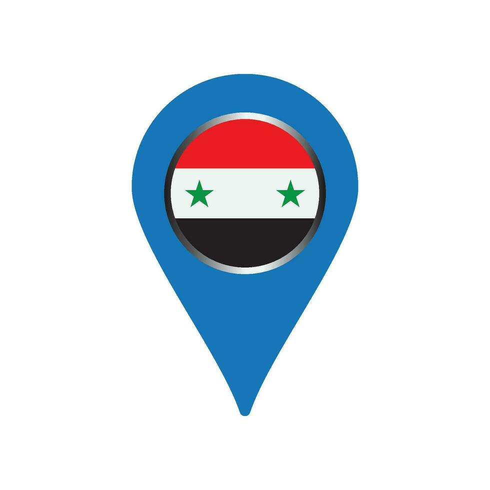 Siria mapa icono vector