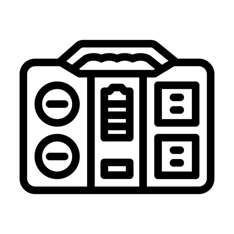 portable power line icon vector illustration