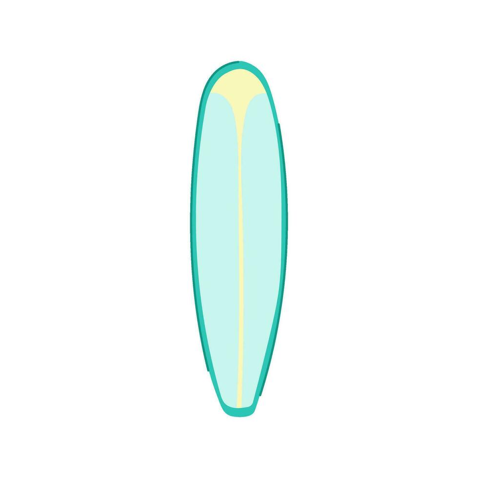 hawaii surfboard cartoon vector illustration