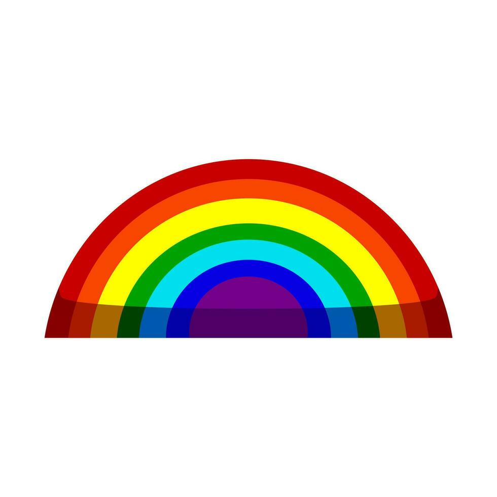 color rainbow cartoon vector illustration