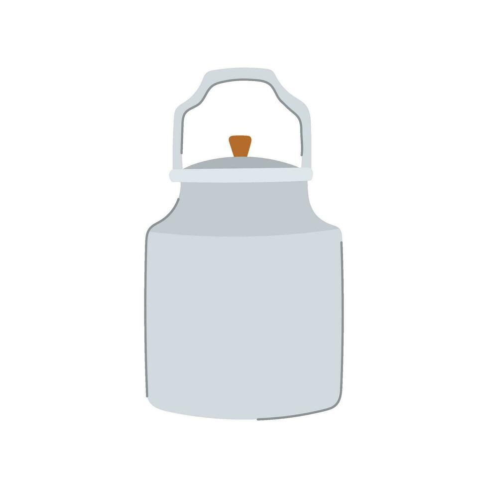 tin metal milk can cartoon vector illustration